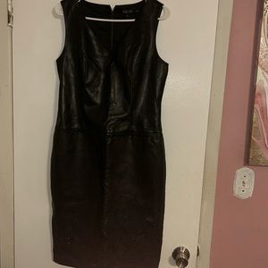 Black Leather Dress